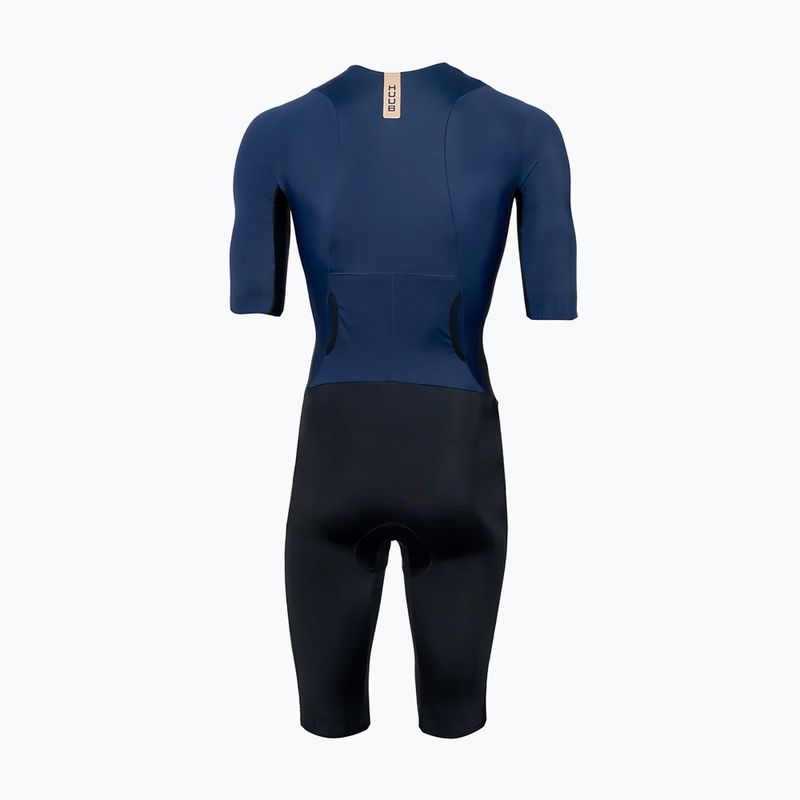 Combinezon de triatlon pentru bărbați HUUB Collective Trisuit navy/black 2