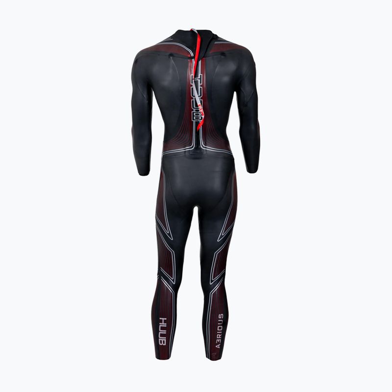 Costum de triatlon pentru bărbați HUUB Aerious III 3:5 black/red 3