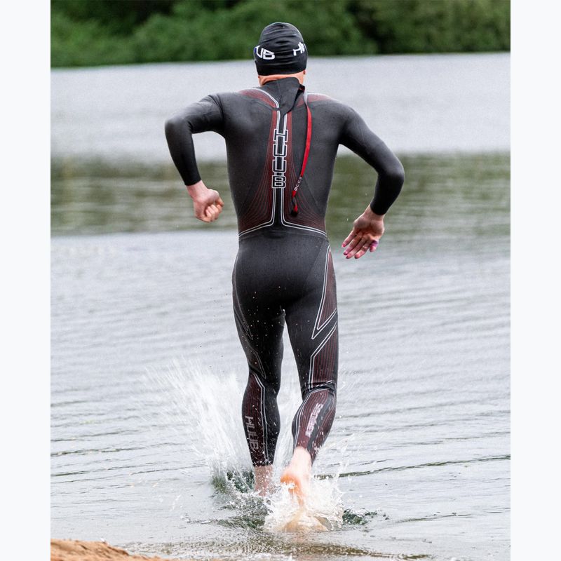 Costum de triatlon pentru bărbați HUUB Aerious III 3:5 black/red 5