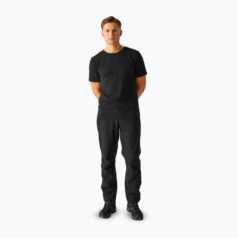 Pantaloni de trekking pentru bărbați REGATTA Highton Stretch black 2