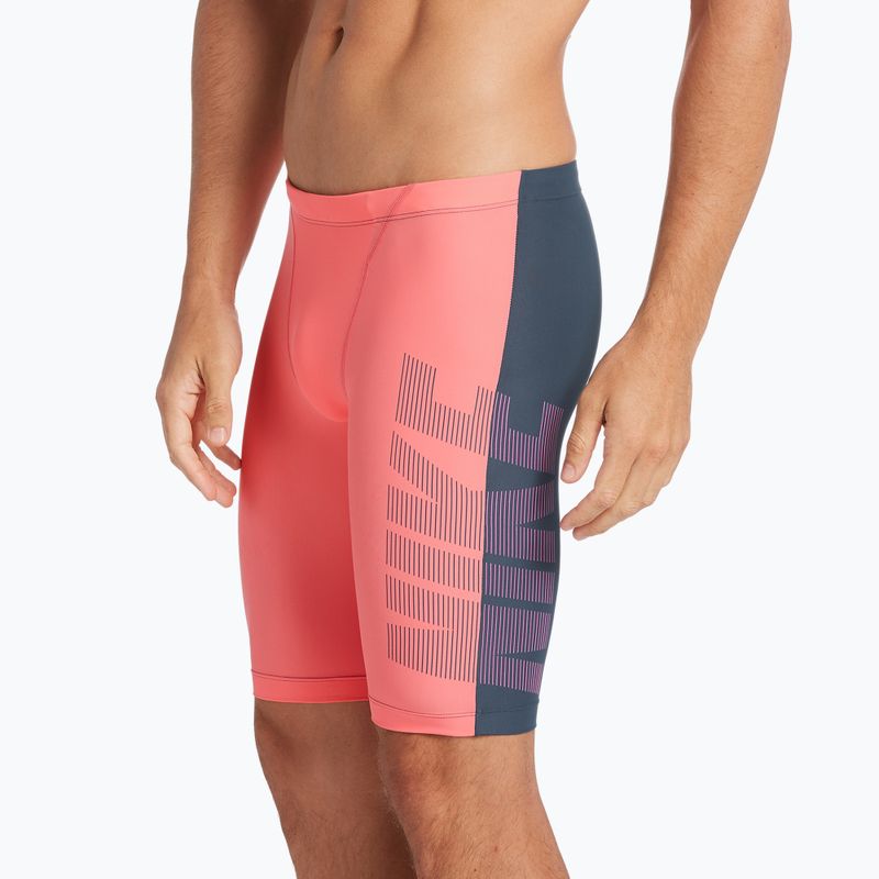 Boxeri de baie pentru bărbați Nike Rift Jammer gri-negri NESS9052 5