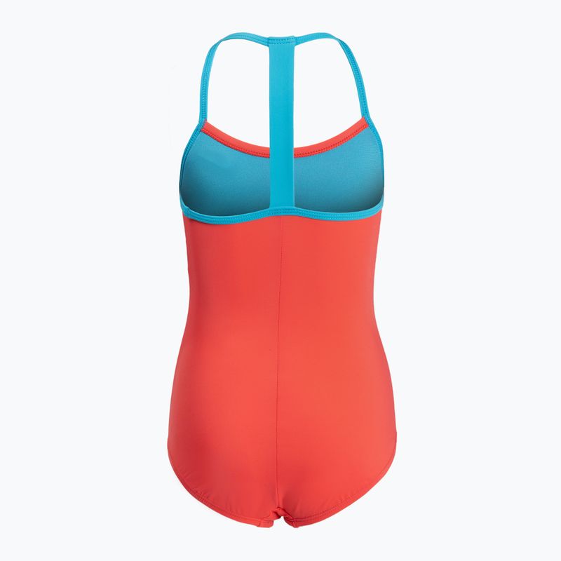 Costum de baie dintr-o singură piesă pentru copii Nike Solid Girl II portocaliu NESS9629-859 2