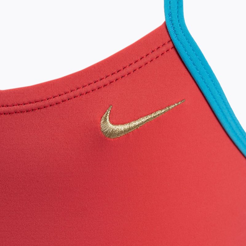 Costum de baie dintr-o singură piesă pentru copii Nike Solid Girl II portocaliu NESS9629-859 3