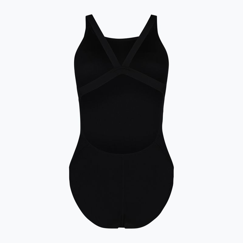 Costum de baie dintr-o singură piesă pentru femei Nike Hydrastrong Solid negru NESSA001-001 2