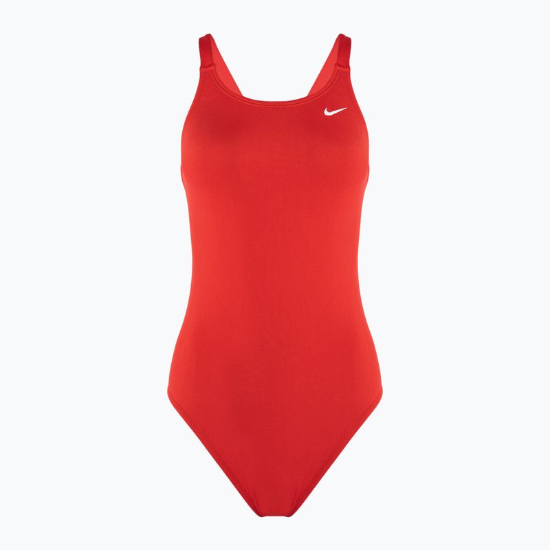 Costum de baie dintr-o singură piesă pentru femei Nike Hydrastrong Solid Fastback roșu NESSA001-614