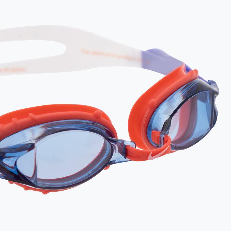 Ochelari de înot pentru copii Nike CHROME JUNIOR roșu și alb NESSA188-633 4