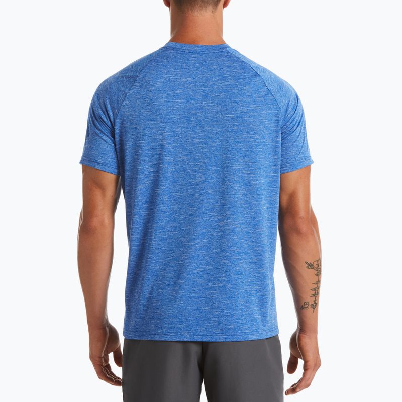 Tricou de antrenament pentru bărbați Nike Heather albastru marin NESSA589-494 2