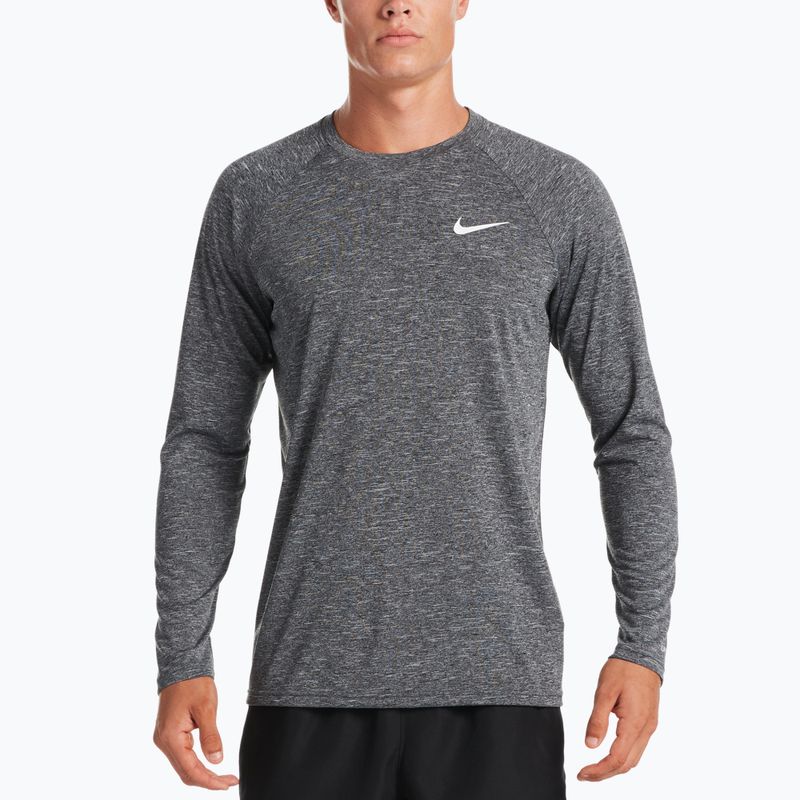 Bărbați de antrenament cu mânecă lungă Nike Heather negru NESSA590-001