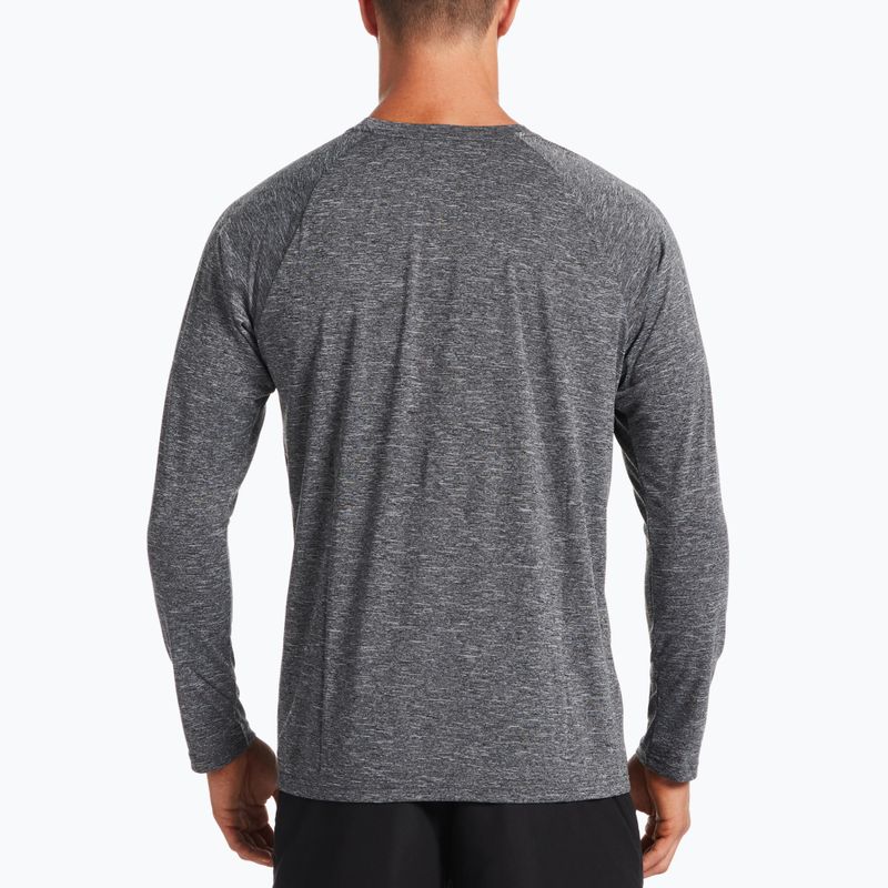 Bărbați de antrenament cu mânecă lungă Nike Heather negru NESSA590-001 2