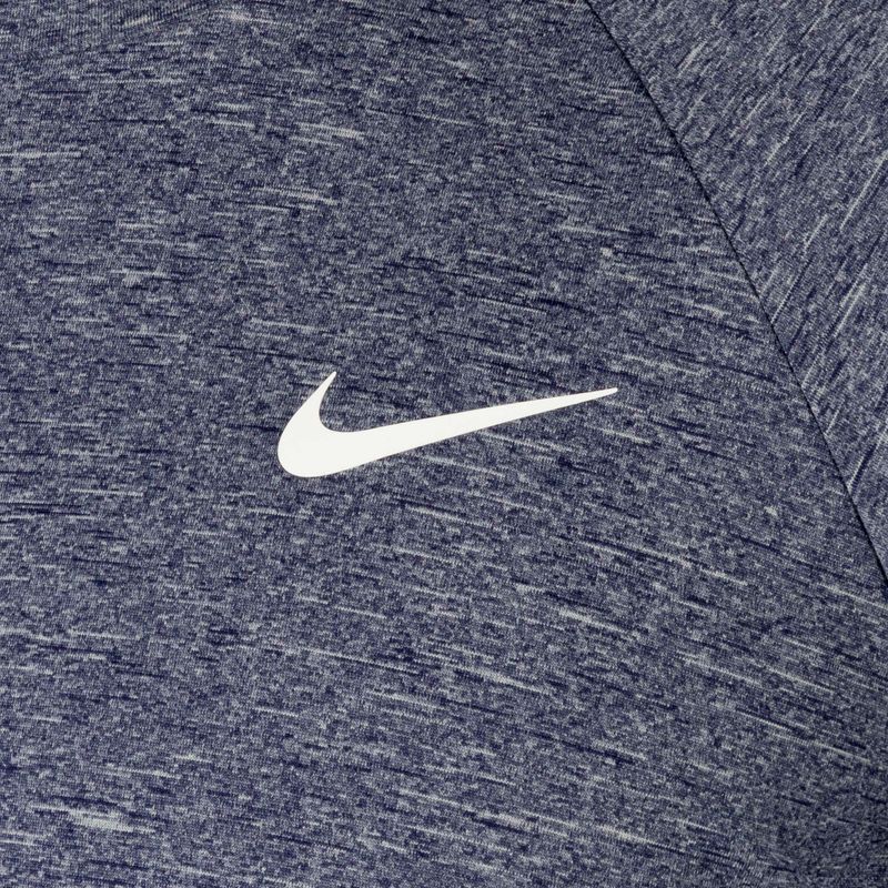 Mâneci lungi de antrenament pentru bărbați Nike Heather albastru marin NESSA590-440 6