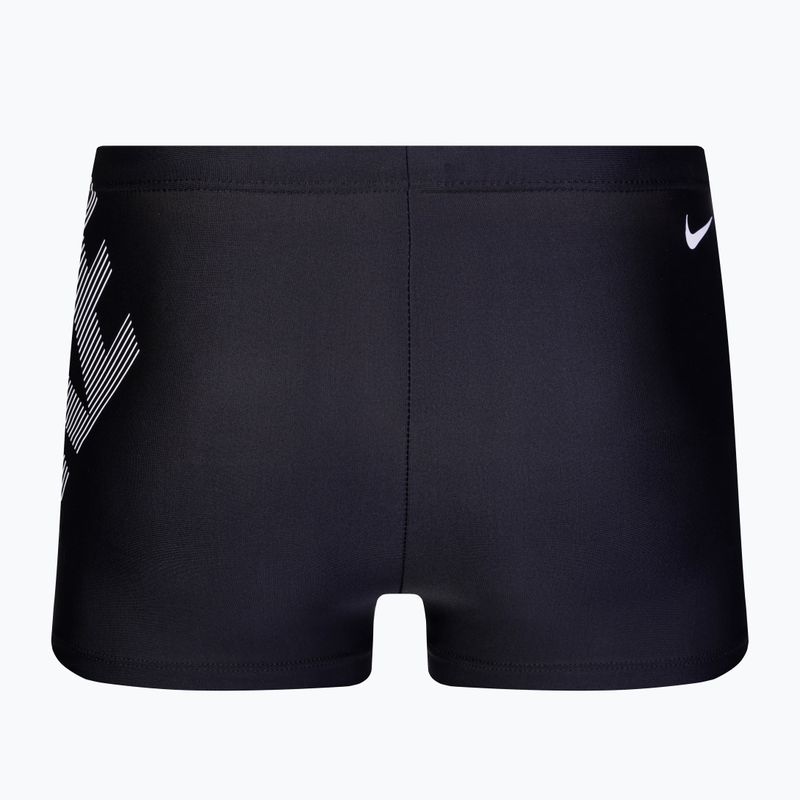 Boxeri de înot Nike Tilt Logo Aquashort pentru bărbați, negru NESSA010-001 2