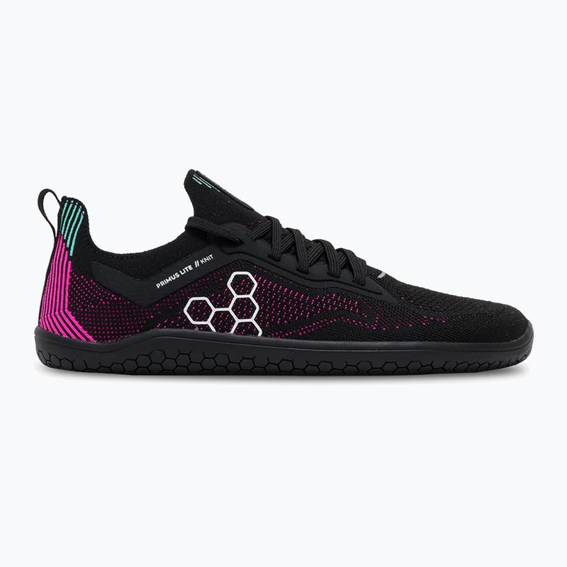 Încălțăminte barefoot pentru femei Vivobarefoot Primus Lite Knit obsidian/ vibrant pink