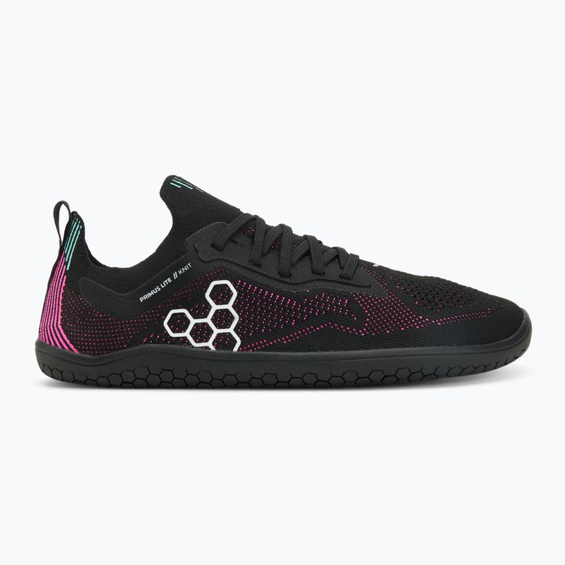 Încălțăminte barefoot pentru femei Vivobarefoot Primus Lite Knit obsidian/ vibrant pink 2