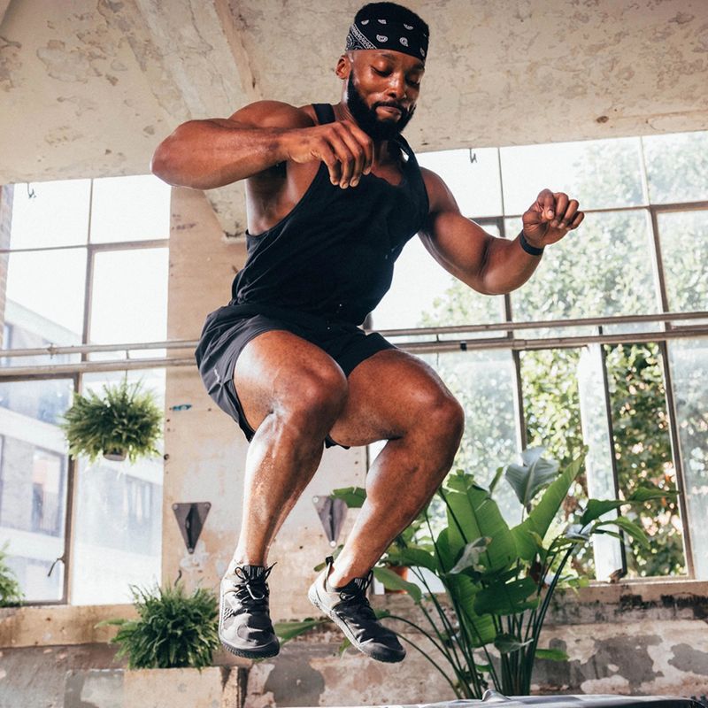 Încălțăminte barefoot pentru bărbați Vivobarefoot Motus Strength obsidian/grey 9