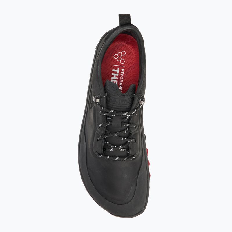 Încălțăminte barefoot pentru bărbați Vivobarefoot Tracker Leather Low obsidian 5