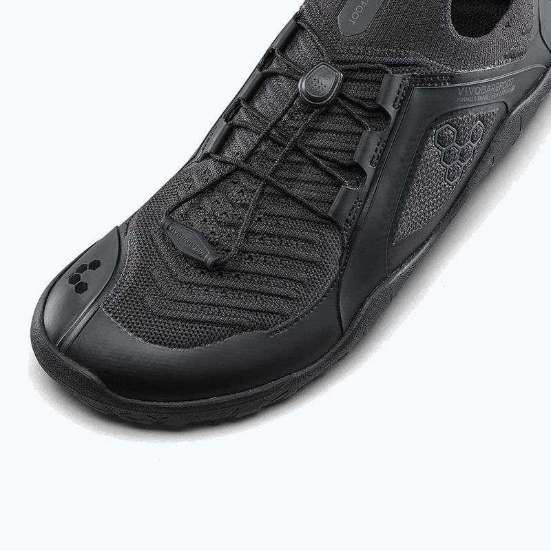 Încălțăminte barefoot pentru bărbați Vivobarefoot Primus Trail Knit Fg obsidian/obsidian 8