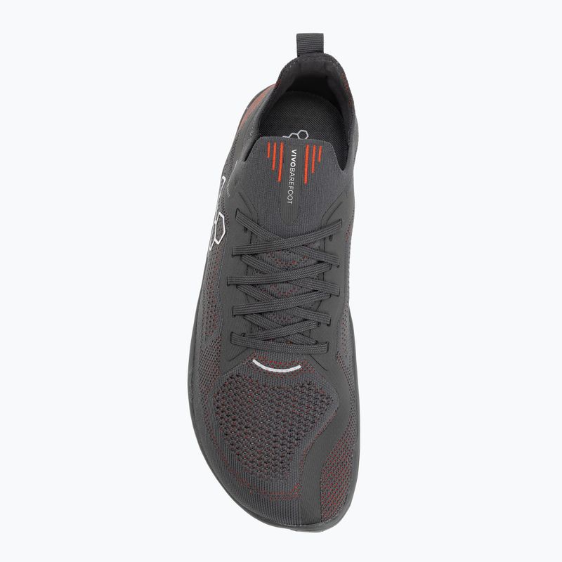 Pantofi barefoot pentru bărbați Vivobarefoot Primus Lite Knit obsidian/cherry tomato 5