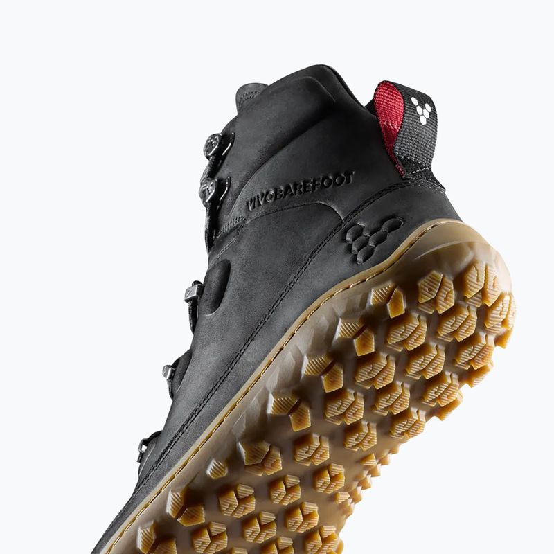 Încălțăminte barefoot pentru bărbați Vivobarefoot Tracker Leather obsidian 7
