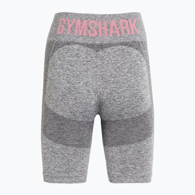 Pantaloni scurți de antrenament pentru femei  Gymshark Flex Cycling marl / pink 2