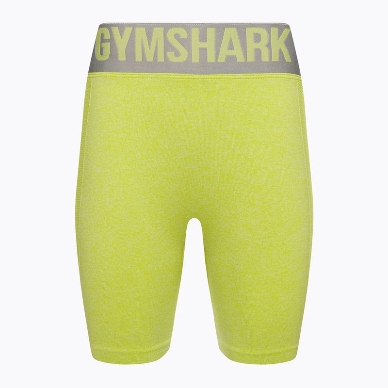 Pantaloni scurți de antrenament pentru femei Gymshark Flex marl/gri deschis 5