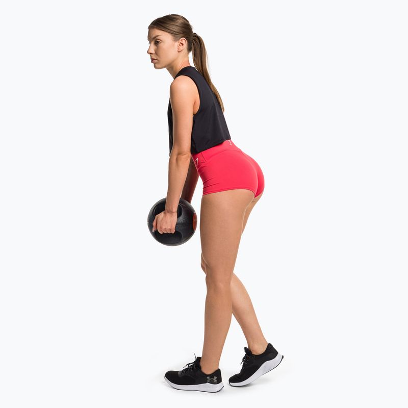 Pantaloni scurți de antrenament pentru femei Gymshark Training Quad roșu zmeură 2