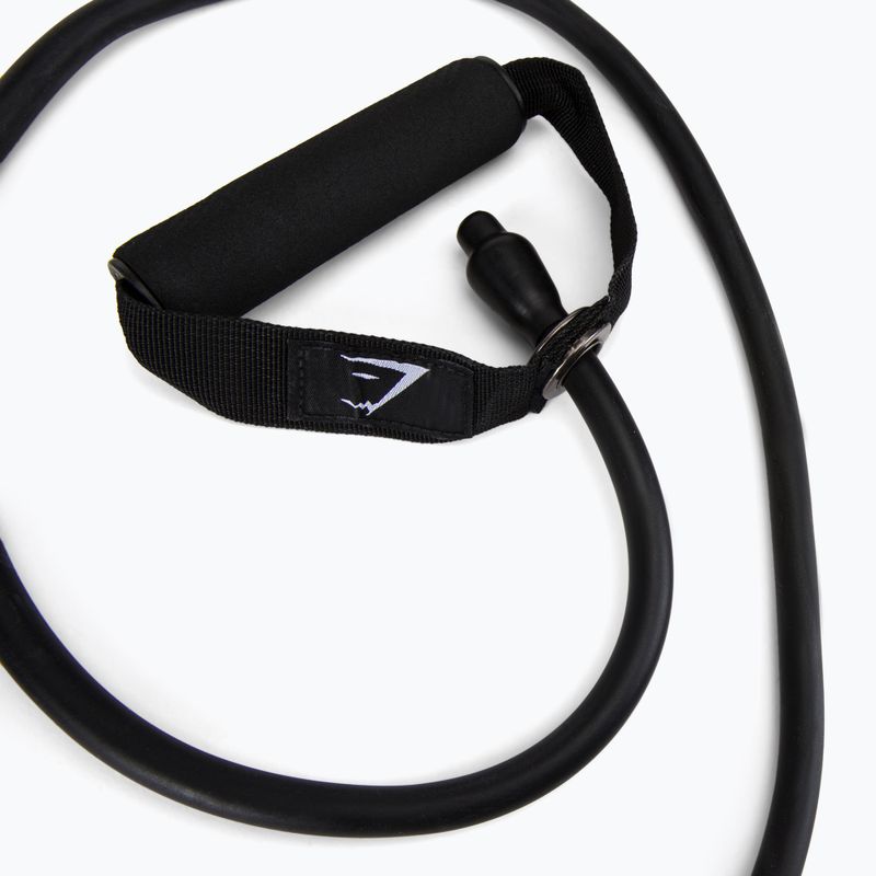 Gymshark exercițiu de expansiune de exercițiu Medium Resistance Tubes negru 2