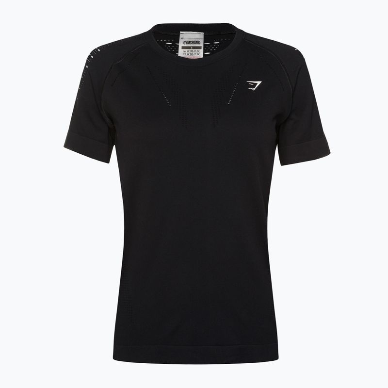 Tricou de antrenament pentru femei Gymshark Energy Seamless negru 5