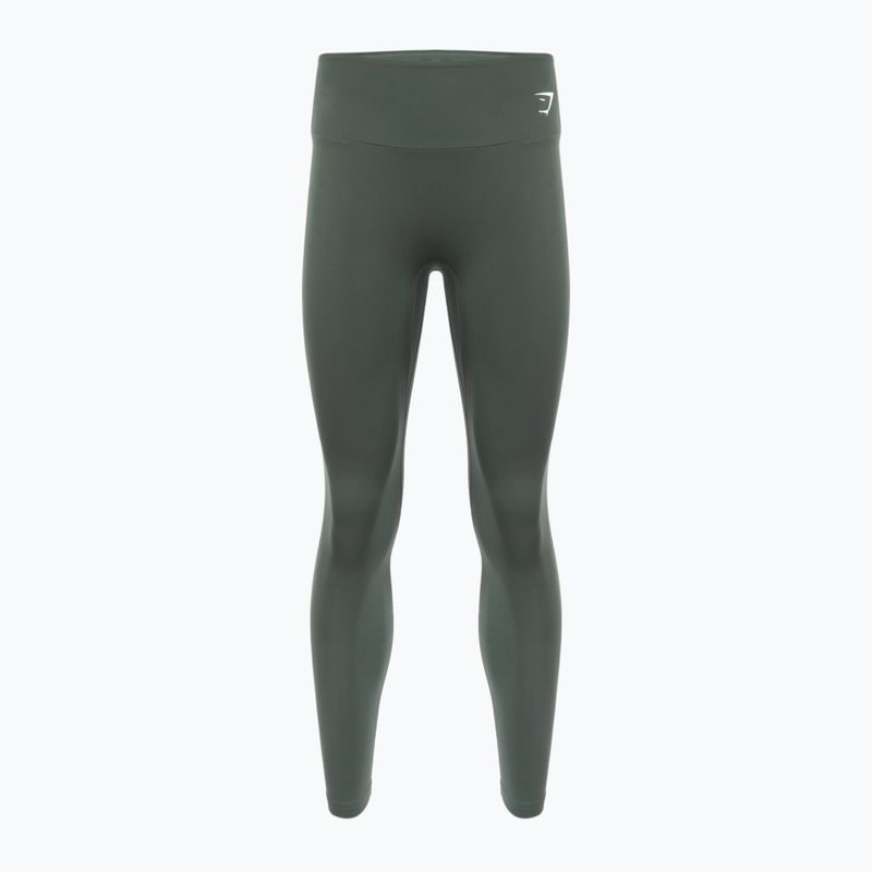 Colanți de antrenament pentru femei Gymshark Training Full Length obsidian / green