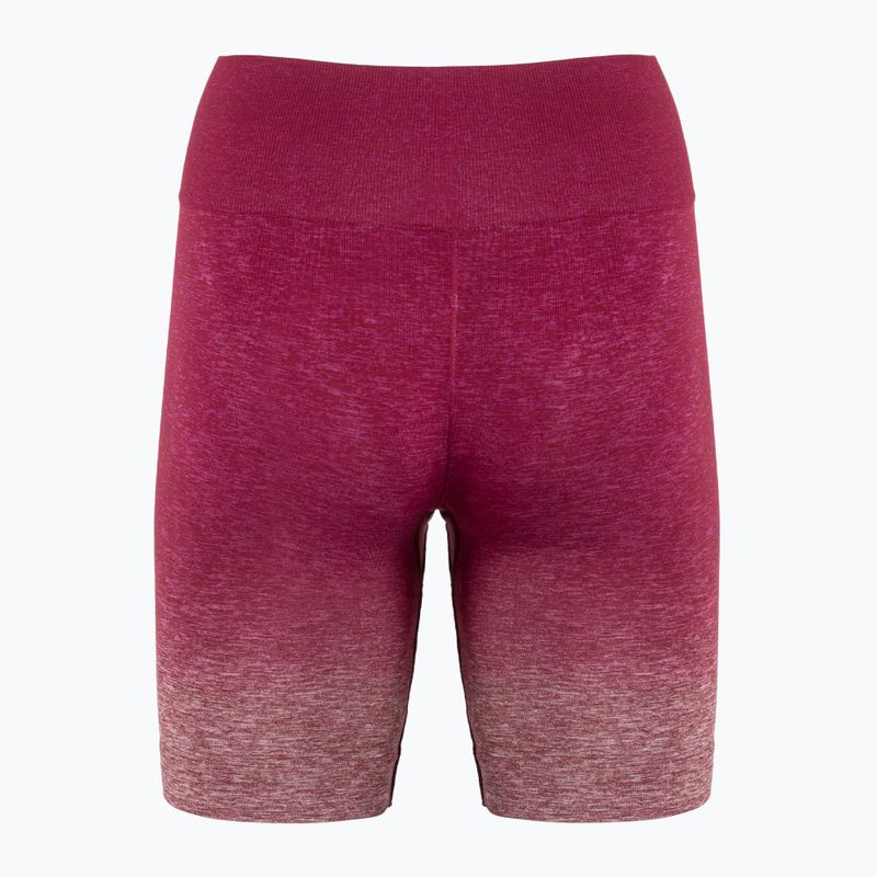 Pantaloni scurți de antrenament pentru femei Gymshark Adapt Ombre Seamless red / marl 2