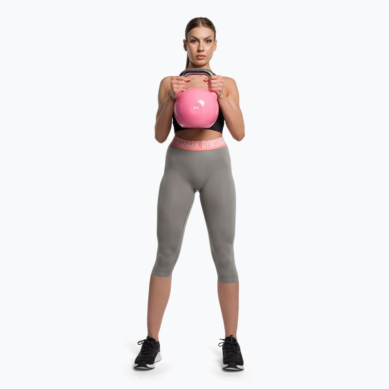 Jambiere de antrenament pentru femei Gymshark Fit Cropped smokey grey 2