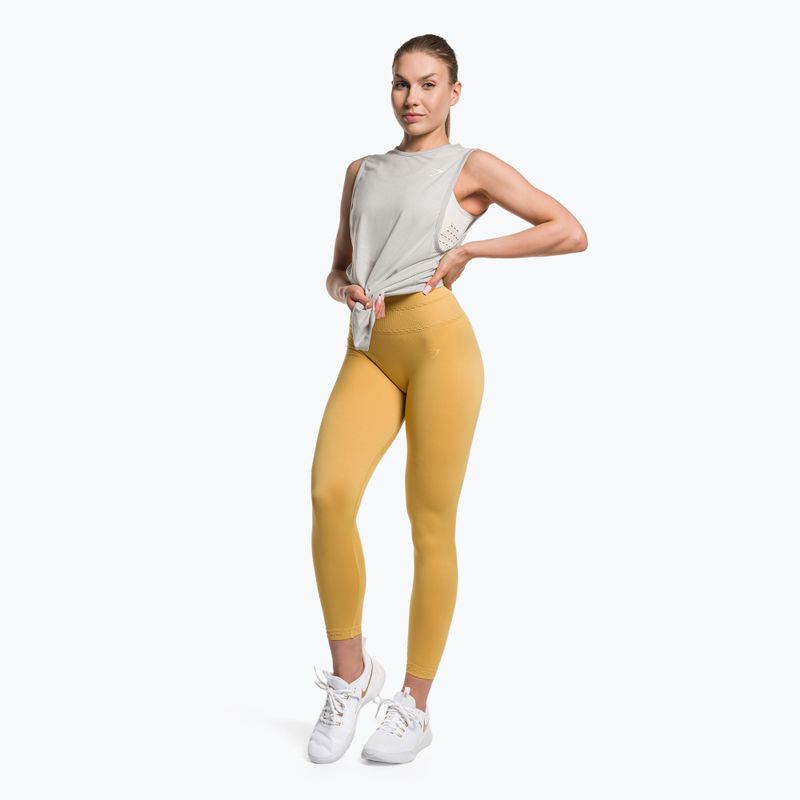 Gymshark Training Drop Arm Tank pentru femei, gri deschis 2