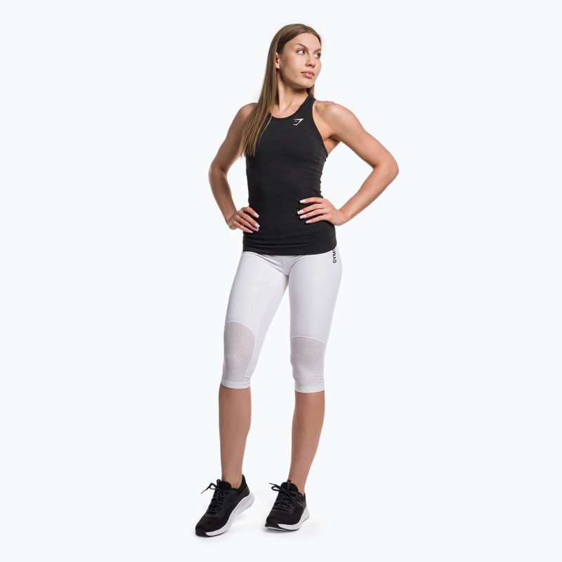 Tricoul de antrenament pentru femei Gymshark Vital Seamless Tank fără cusături de culoare închisă/gri 2