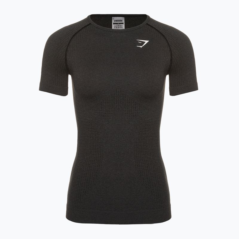 Tricou de antrenament pentru femei Gymshark Vital Seamless negru/marl 5
