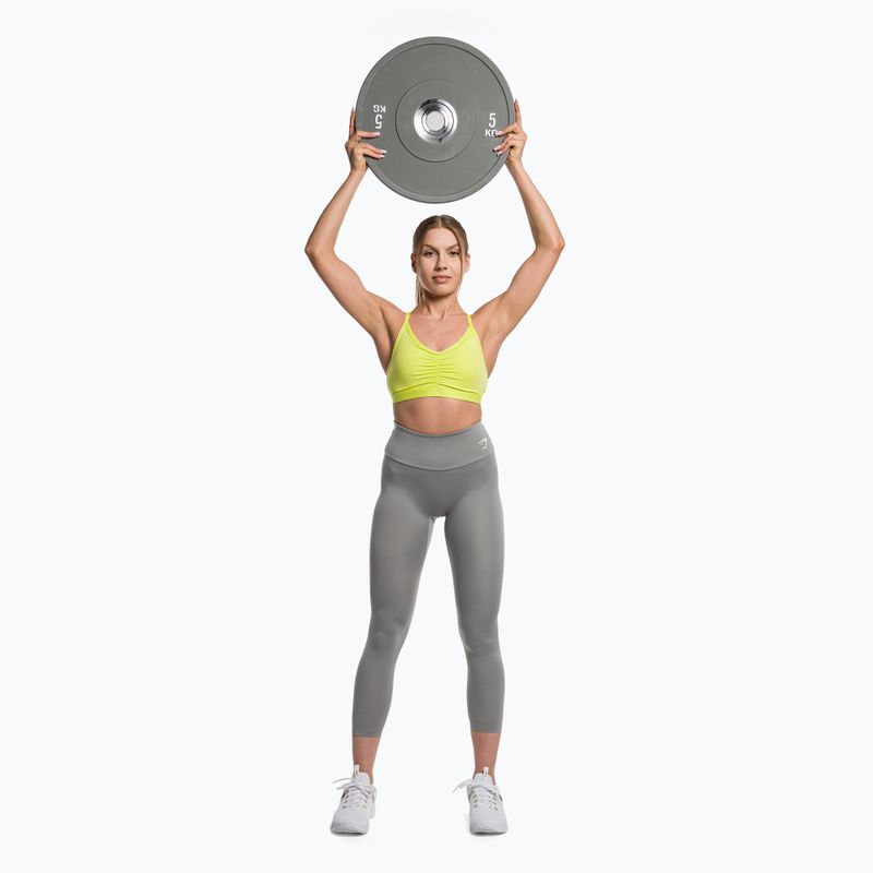 Gymshark Ruched Training Sports glitch galben sutien de fitness galben 2