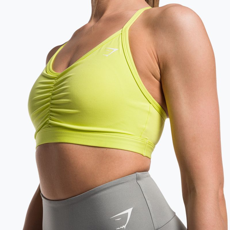 Gymshark Ruched Training Sports glitch galben sutien de fitness galben 4