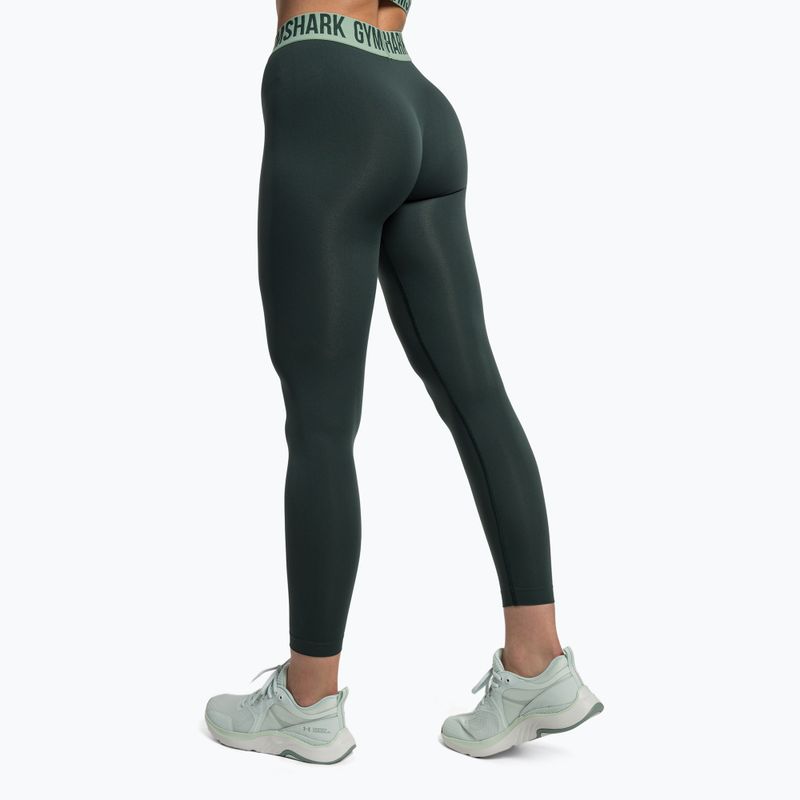 Jambiere de antrenament pentru femei Gymshark Fit verde obsidian 3