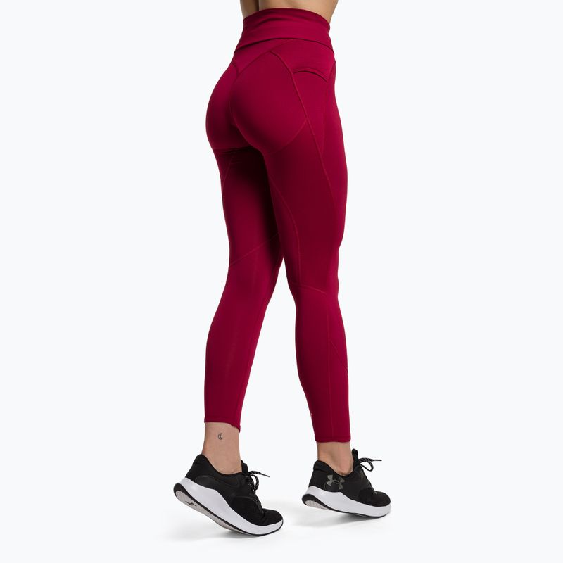 Jambiere de antrenament pentru femei Gymshark Pulse Pulse roșu burgundia 3