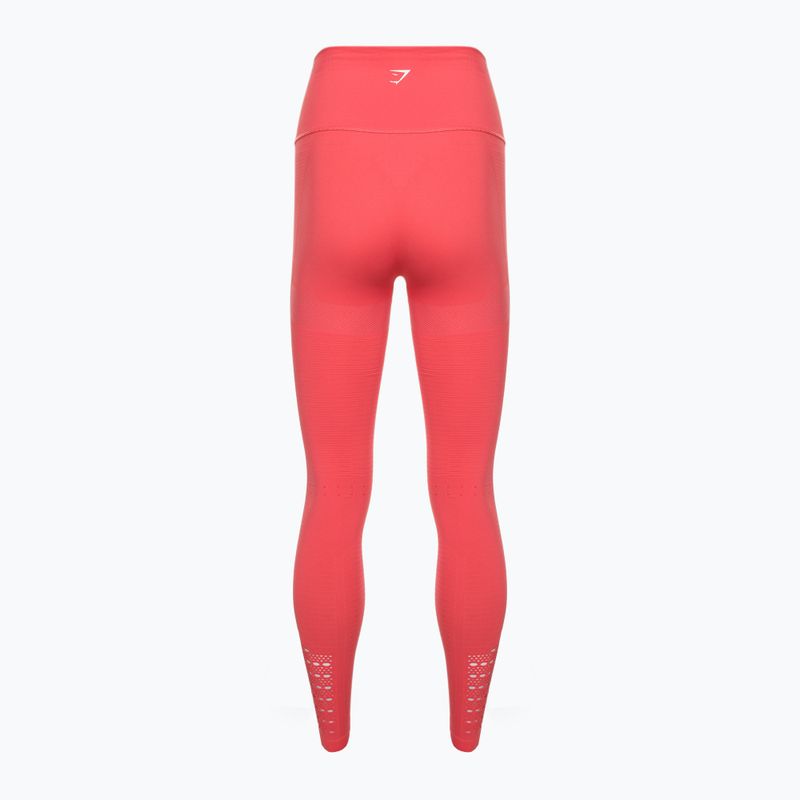 Jambiere de antrenament pentru femei Gymshark Energy Seamless polka pink/white 6