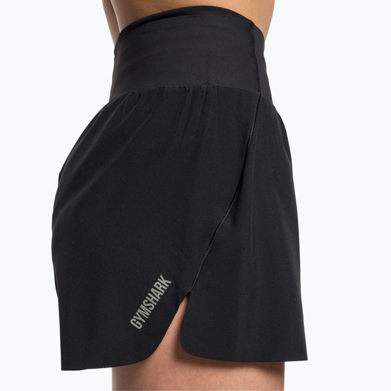 Pantaloni scurți de antrenament pentru femei Gymshark Speed negru 4
