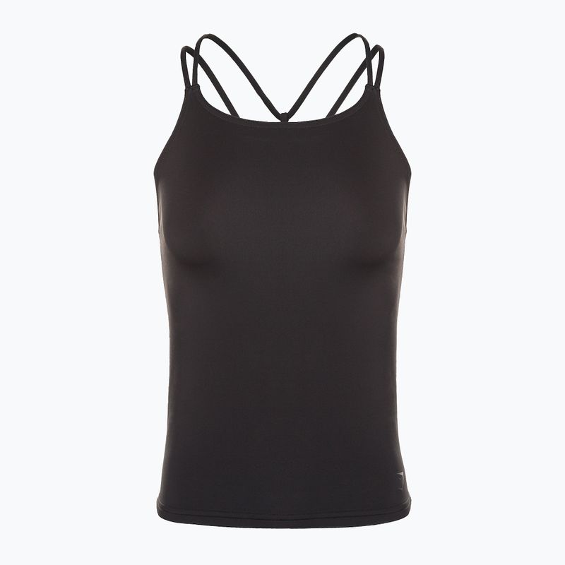 Top de antrenament pentru femei Gymshark Studio Tank negru 5