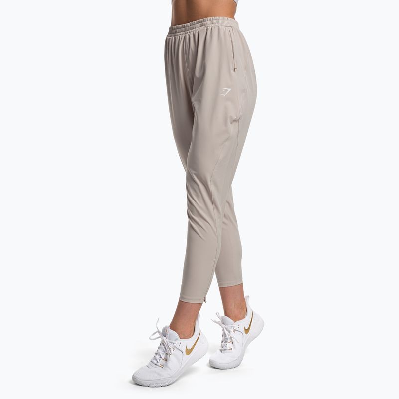 Pantaloni de trening pentru femei Gymshark Maximise Track de culoare gri pietriș