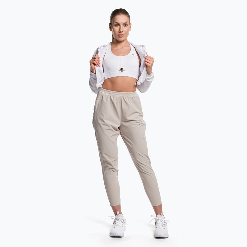 Pantaloni de trening pentru femei Gymshark Maximise Track de culoare gri pietriș 2