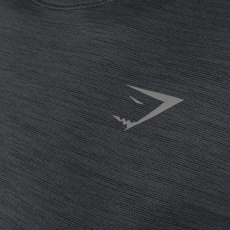 Tricou de alergare Gymshark Running Top SS pentru femei de culoare închisă/gri pentru antrenament 7
