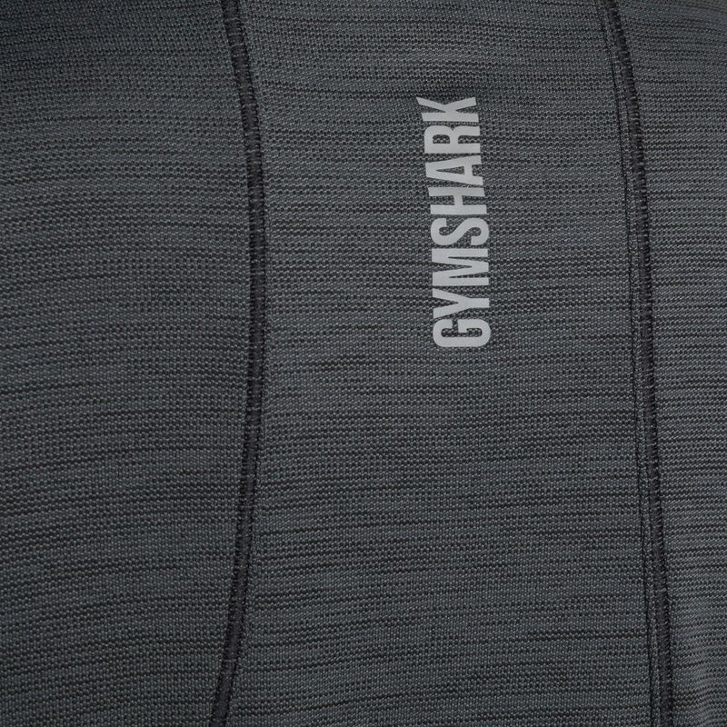 Tricou de alergare Gymshark Running Top SS pentru femei de culoare închisă/gri pentru antrenament 8