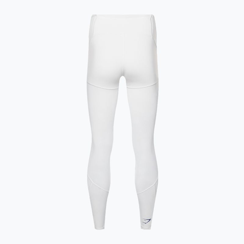 Jambiere de antrenament pentru femei Gymshark Pulse alb/albastru