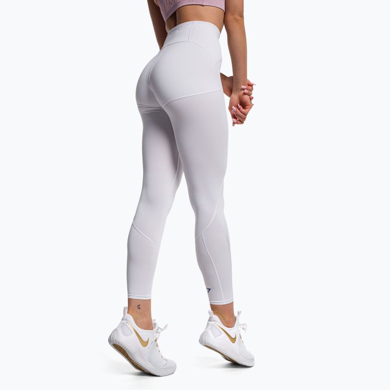 Jambiere de antrenament pentru femei Gymshark Pulse alb/albastru