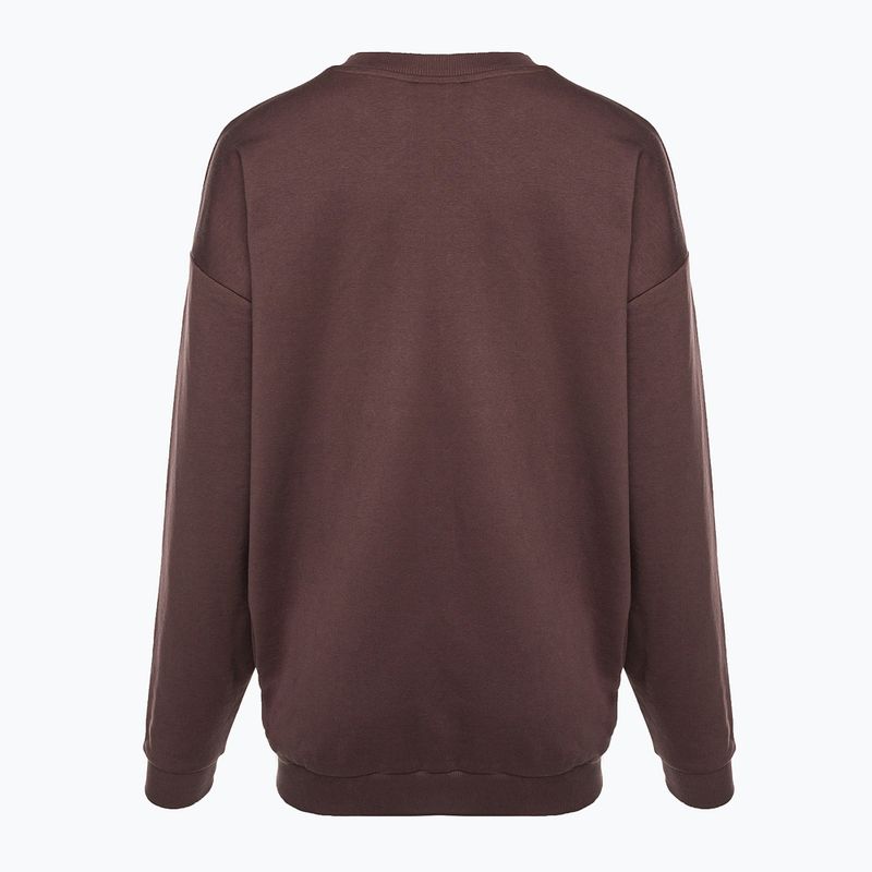 Hanorac de antrenament pentru femei Gymshark Gfx Gslc Oversized maro 6