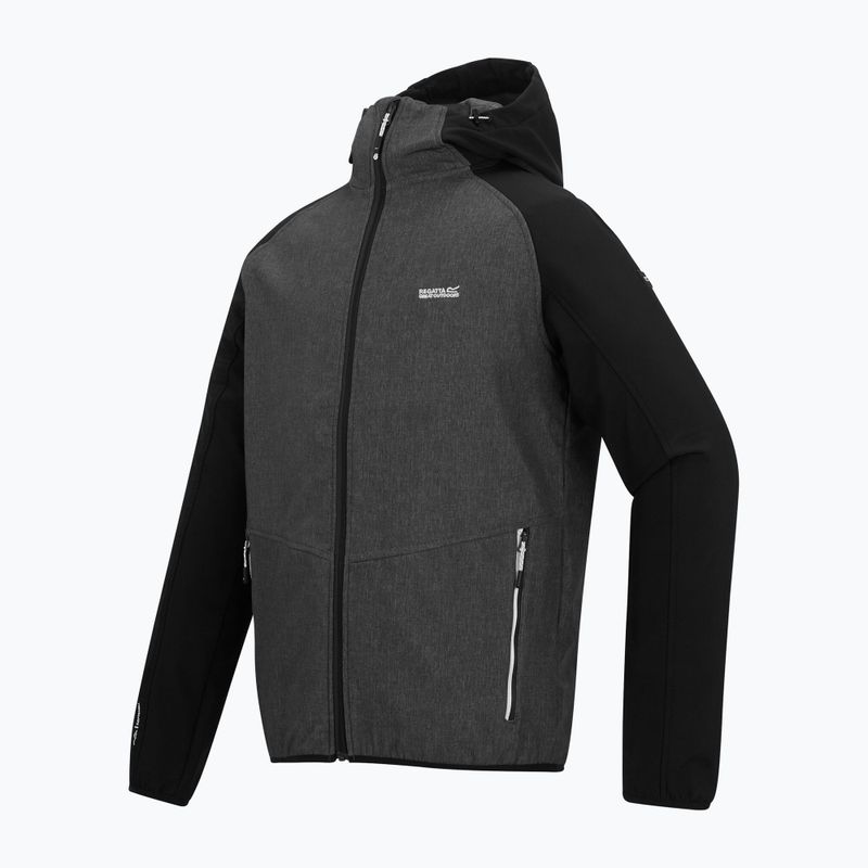 Geacă softshell pentru bărbați REGATTA Arec III ash marl/black 7