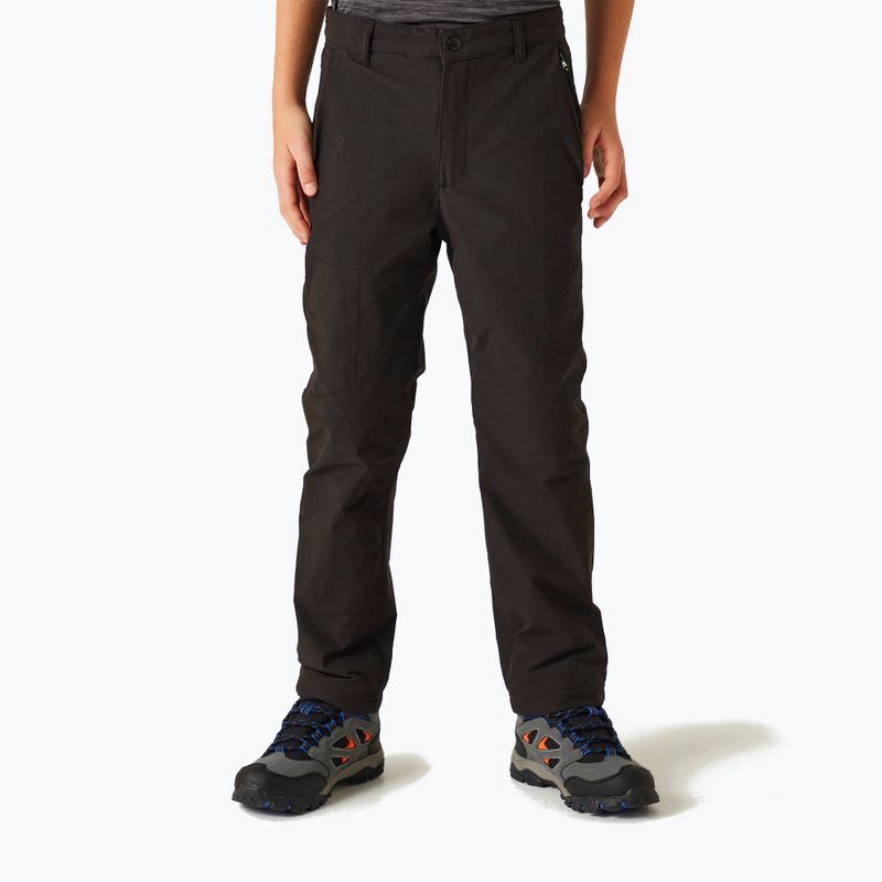 Pantaloni de trekking pentru copii REGATTA Highton Winter black 10