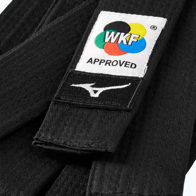 Centură de kimono Mizuno Karate WKF RB Black 2